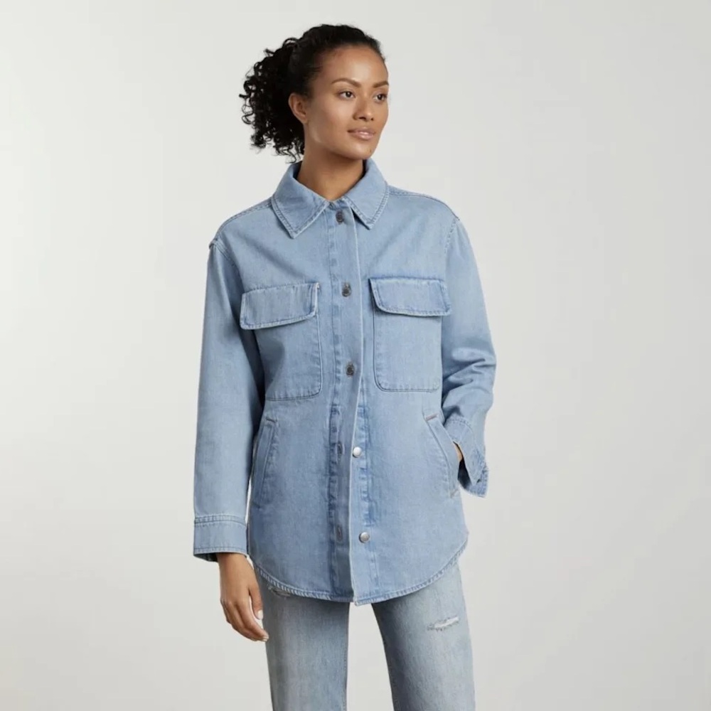 Everlane denim shirt jacket